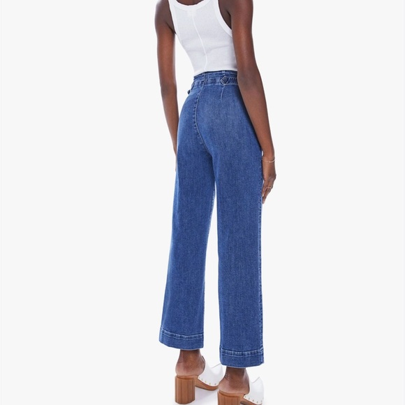 Mother Cinch Greaser Ankle Jeans in Dark & Stormy Night - Picture 2 of 12